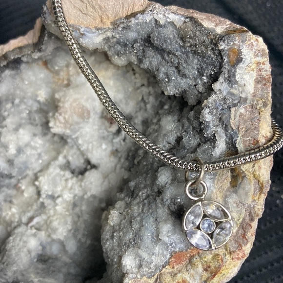 Silver with Rhinestone Accent Bracelet ๐๐ - Picture 2 of 4